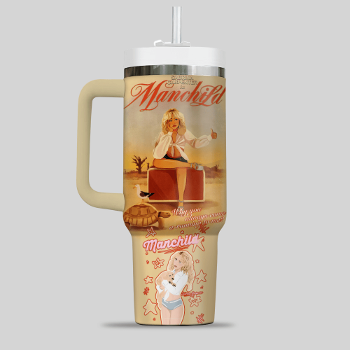 Sabrina Carpenter Man Child New MV Special Tumbler 40oz with Handle
