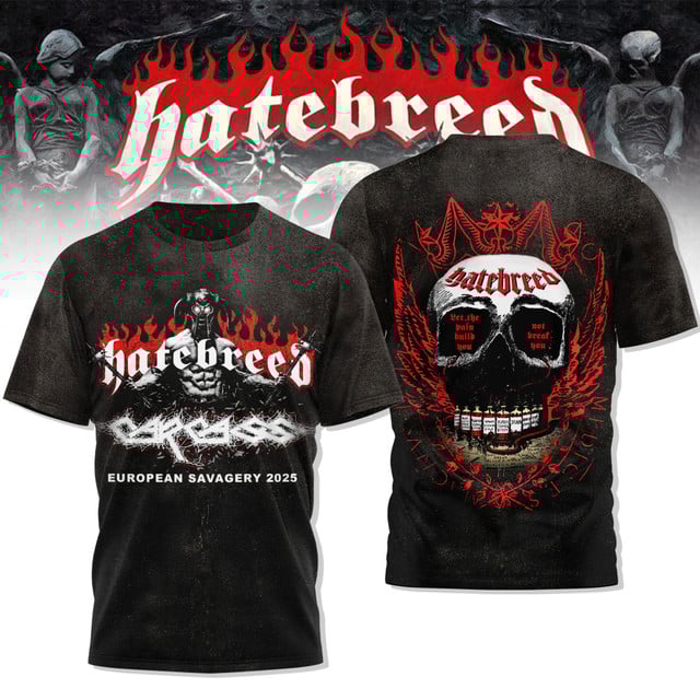 Hatebreed Band European Savagery 2025 Premium Shirt Hatebreed Band European Savagery 2025 Premium Shirt