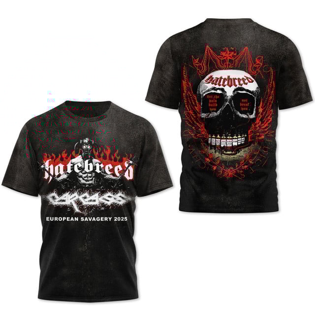 Hatebreed Band European Savagery 2025 Premium Shirt Hatebreed Band European Savagery 2025 Premium Shirt