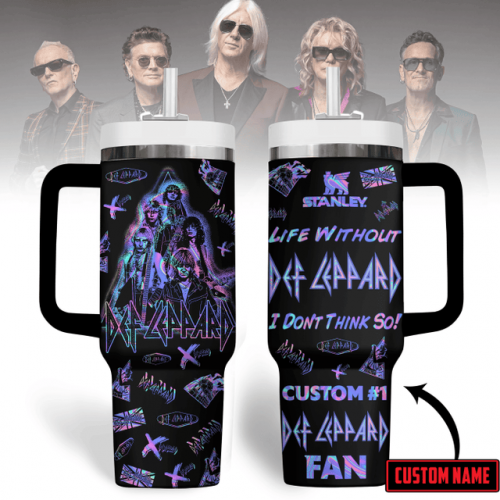 Def Leppard Tour 2025 Gift For Fans Customized 40oz Stanley Tumbler