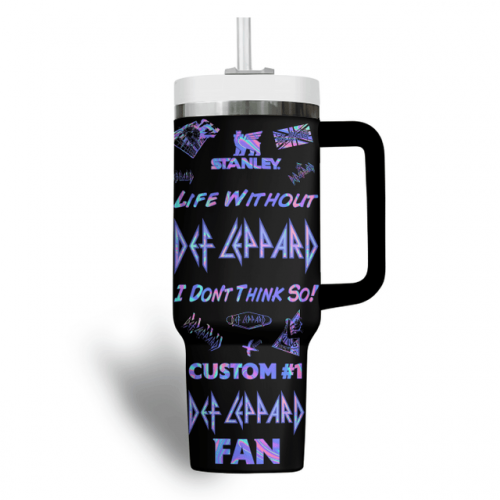 Def Leppard Tour 2025 Gift For Fans Customized 40oz Stanley Tumbler
