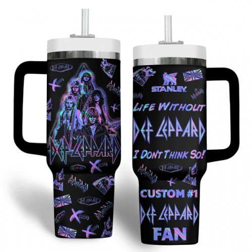 Def Leppard Tour 2025 Gift For Fans Customized 40oz Stanley Tumbler