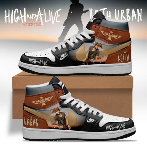 Keith Urban High and Alive World Tour 2025 Premium Jordan 1 Sneakers