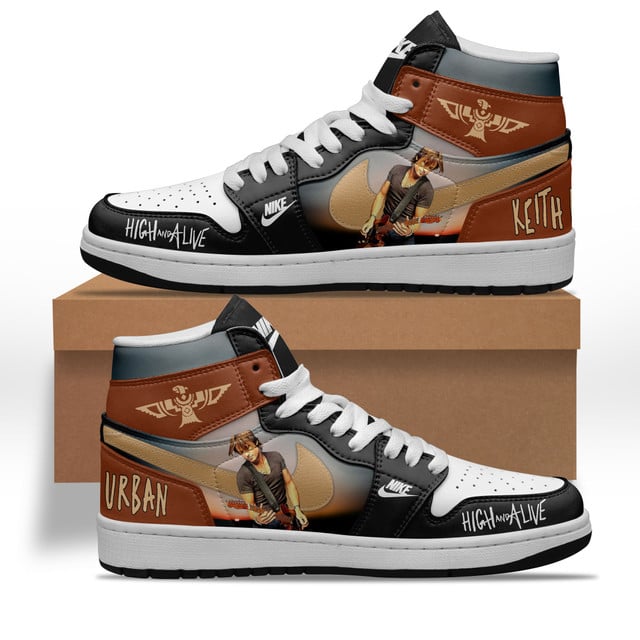 Keith Urban High and Alive World Tour 2025 Premium Jordan 1 Sneakers Keith Urban High and Alive World Tour 2025 Premium Jordan 1 Sneakers