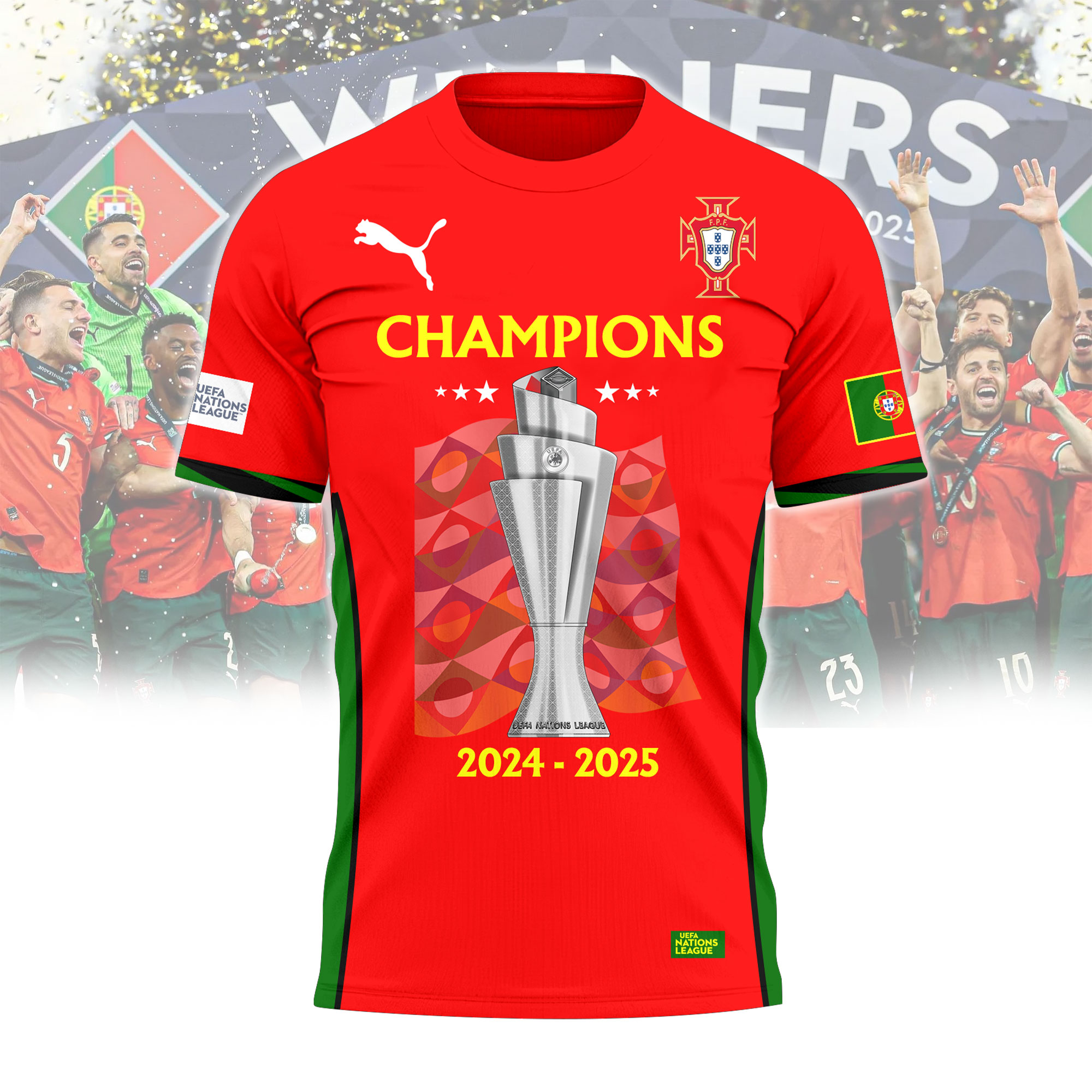 Portugal UEFA Nations League Champions 2025 Shirt Portugal UEFA Nations League Champions 2025 Shirt