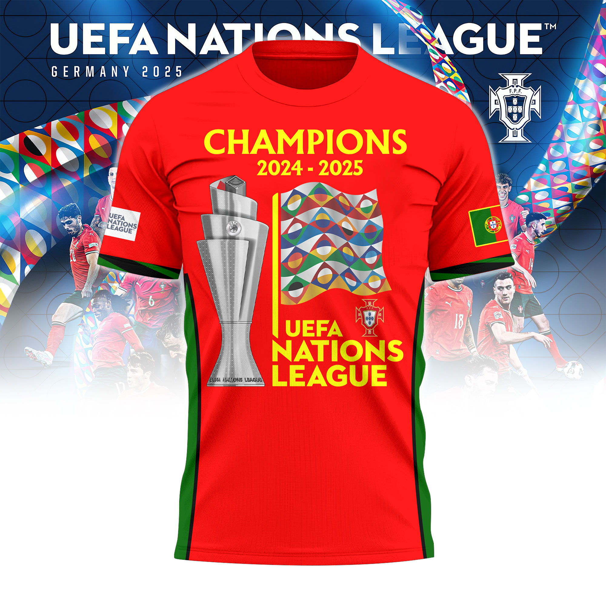 Cristiano Ronaldo Portugal UEFA Nations League Champions 2025 Shirt Cristiano Ronaldo Portugal UEFA Nations League Champions 2025 Shirt