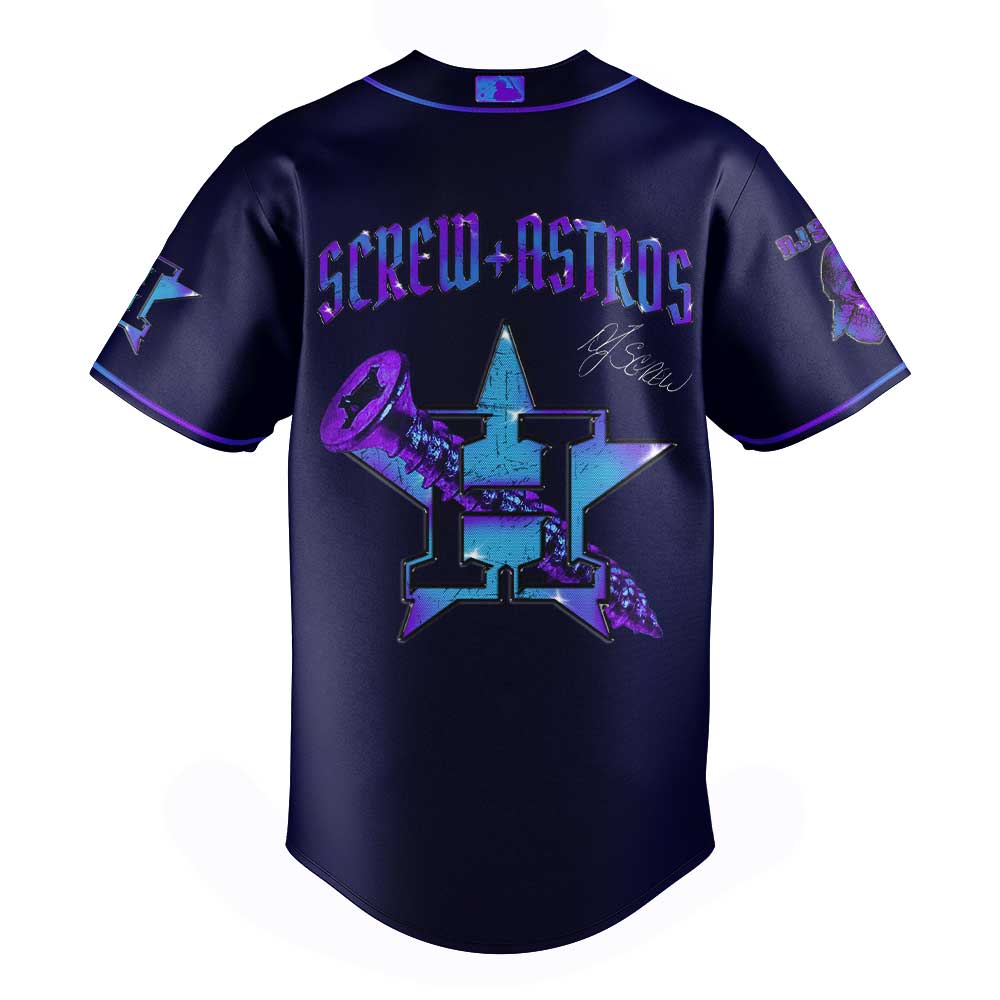 Houston Astros Honor All-Time DJ Screw Signature Baseball Jersey Houston Astros Honor All-Time DJ Screw Signature Baseball Jersey