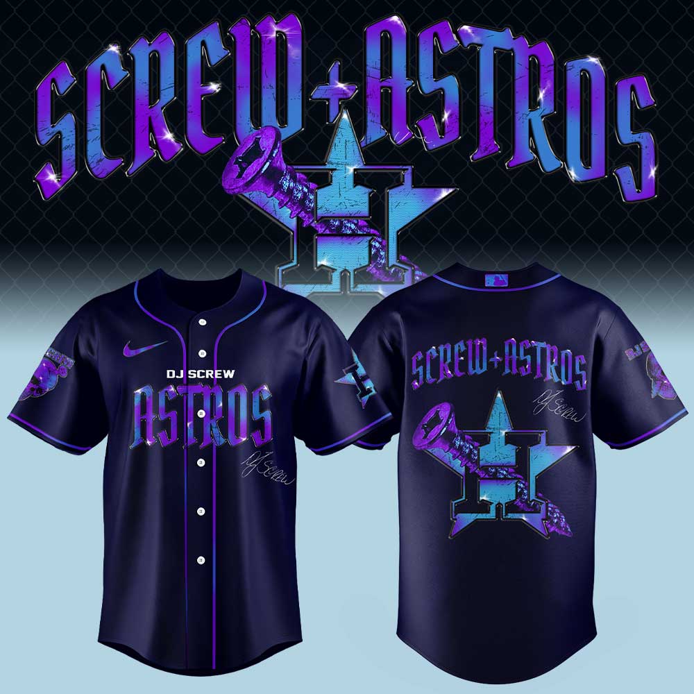 Houston Astros Honor All-Time DJ Screw Signature Baseball Jersey Houston Astros Honor All-Time DJ Screw Signature Baseball Jersey