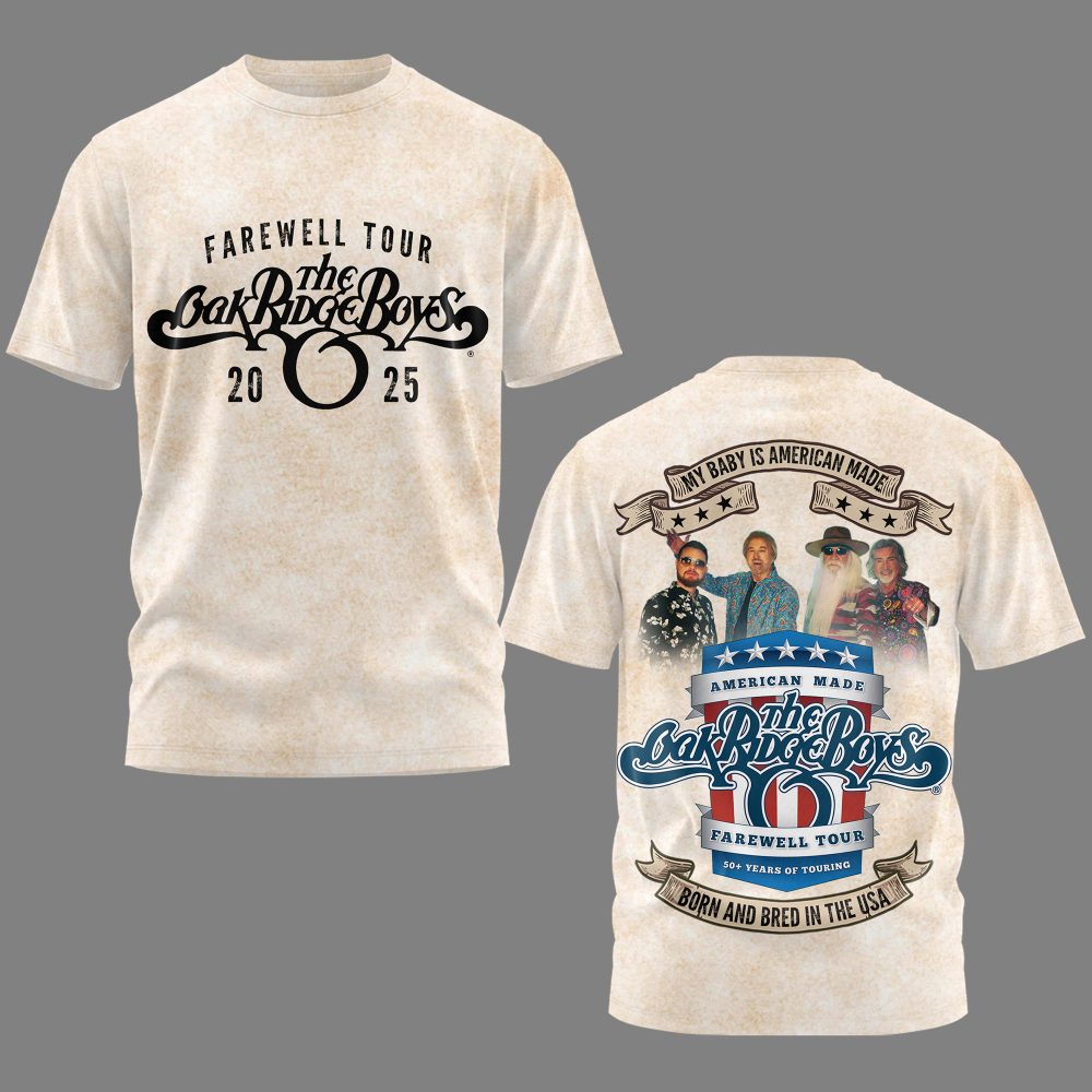 The Oak Ridge Boys Farewell Tour 2025 Special Shirt