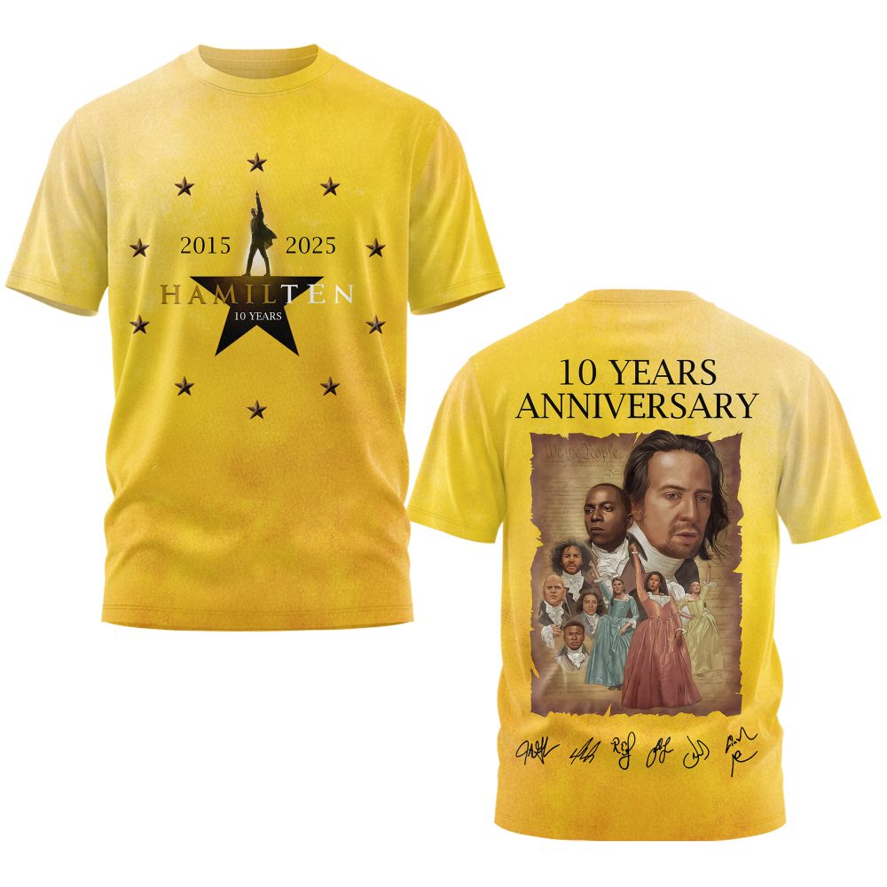 Hamilton 10th Anniversary “Hamilten” Special Shirt