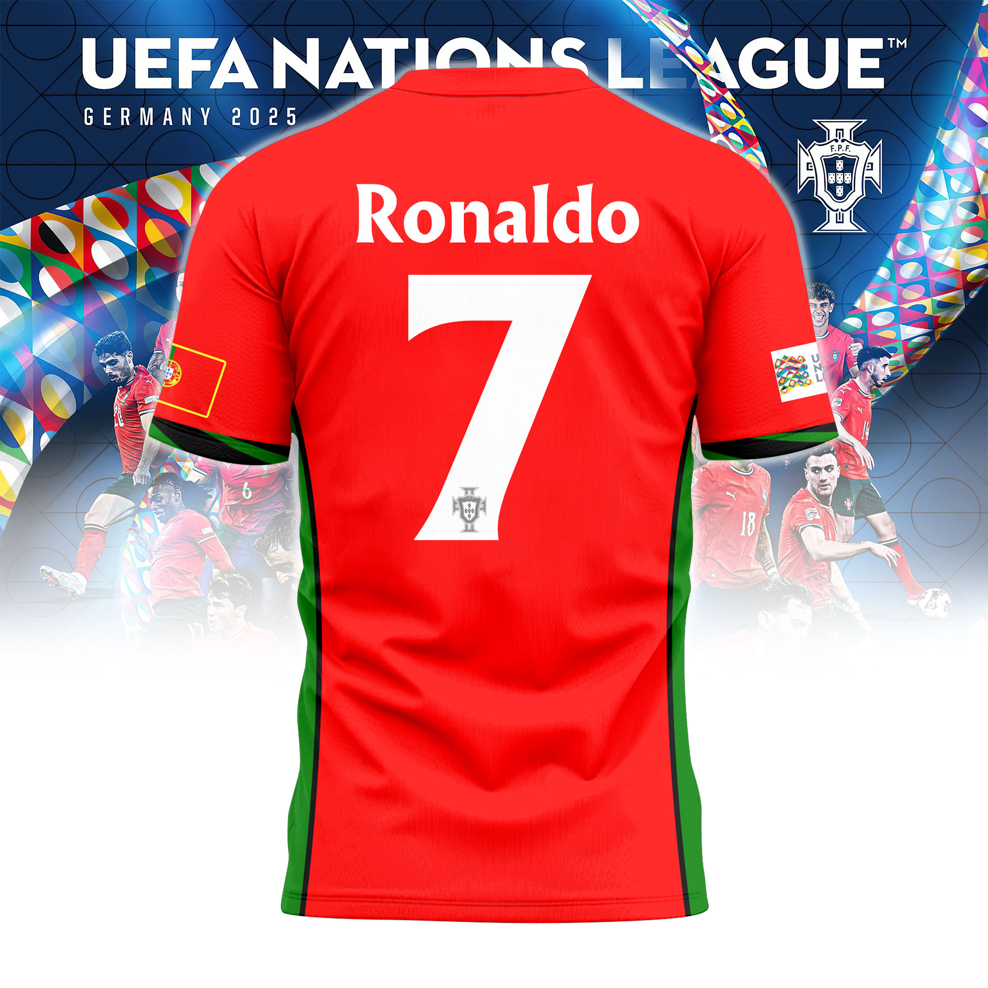 Cristiano Ronaldo Portugal UEFA Nations League Champions 2025 Shirt Cristiano Ronaldo Portugal UEFA Nations League Champions 2025 Shirt