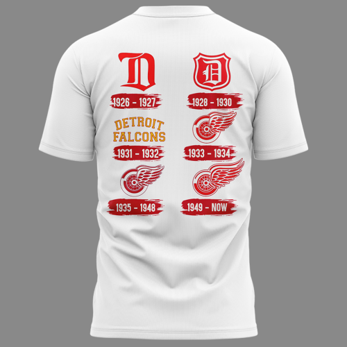 Detroit Red Wings 100th Anniversary White Special Edition Shirt