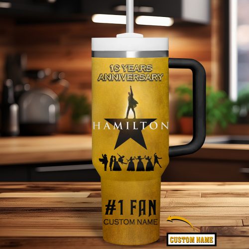 Hamilton 10th Anniversary History Has It Eyes On You 2025 Stanley Tumbler