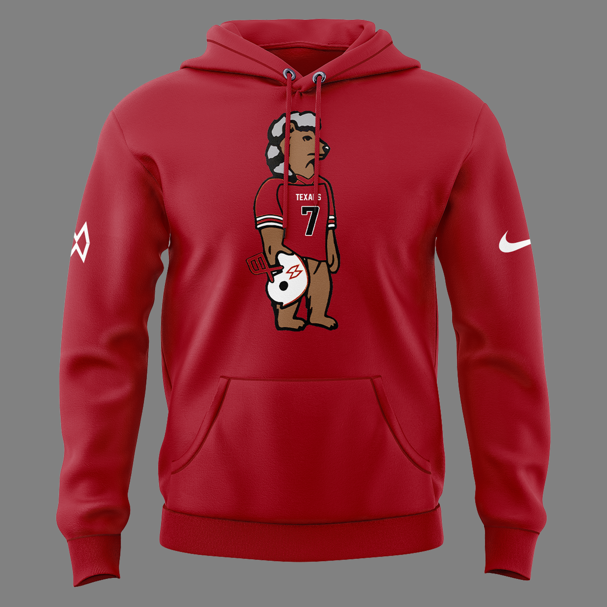Morgan Wallen x Houston Texans Special Red Hoodie Morgan Wallen x Houston Texans Special Red Hoodie