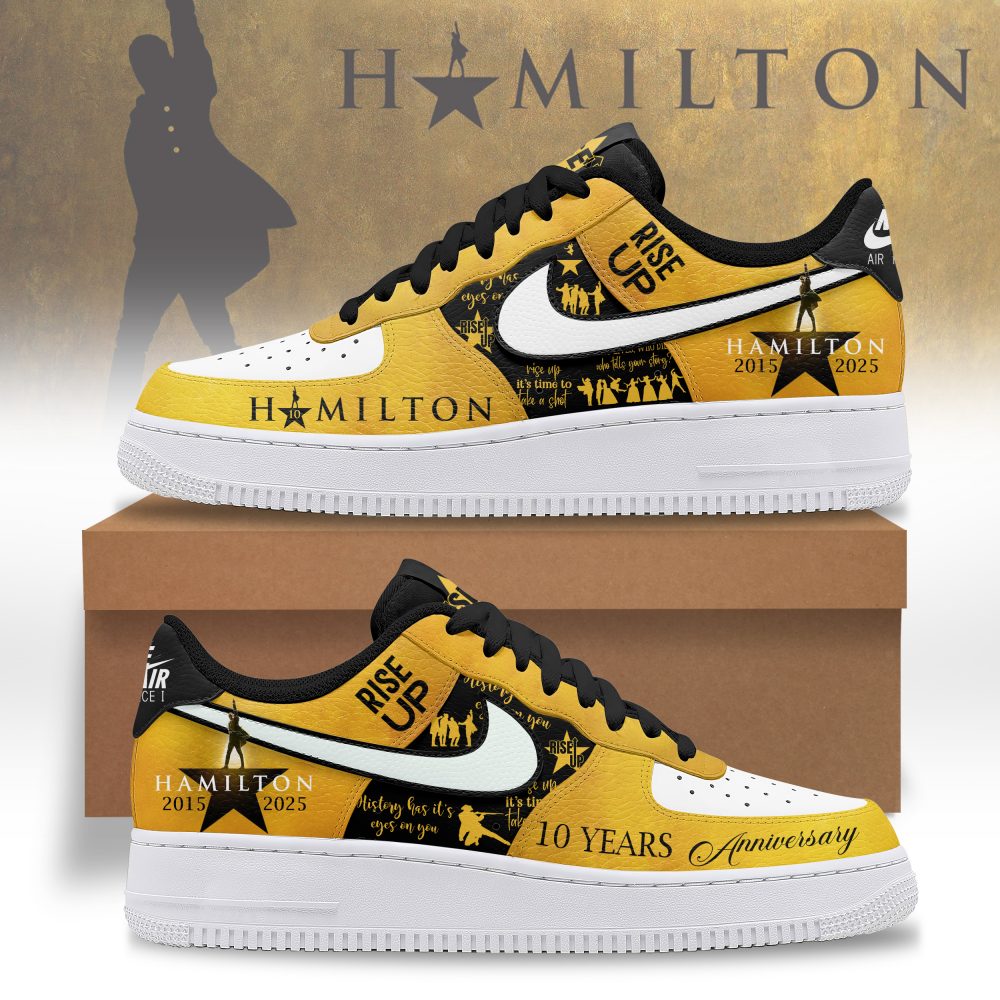 Hamilton 10 Years Anniversary Rise Up Limited Air Force 1 Sneakers