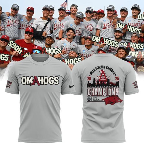 Arkansas Razorbacks Baseball ‘OMAHOGS’ Super Regional Champions 2025 Shirt – Limited Edition