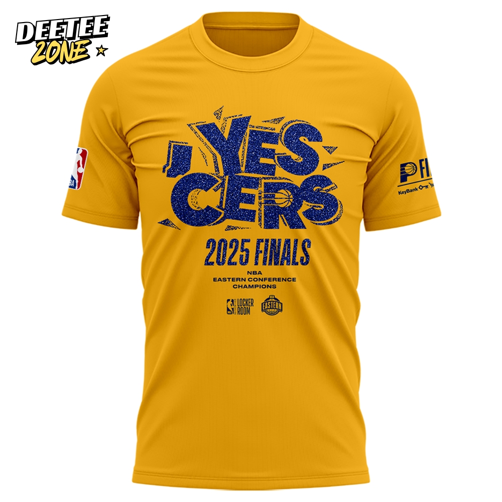 Indiana Pacers "YES' CERS" "But This Is Indiana" Yellow T-shirt Indiana Pacers "YES' CERS" "But This Is Indiana" Yellow T-shirt