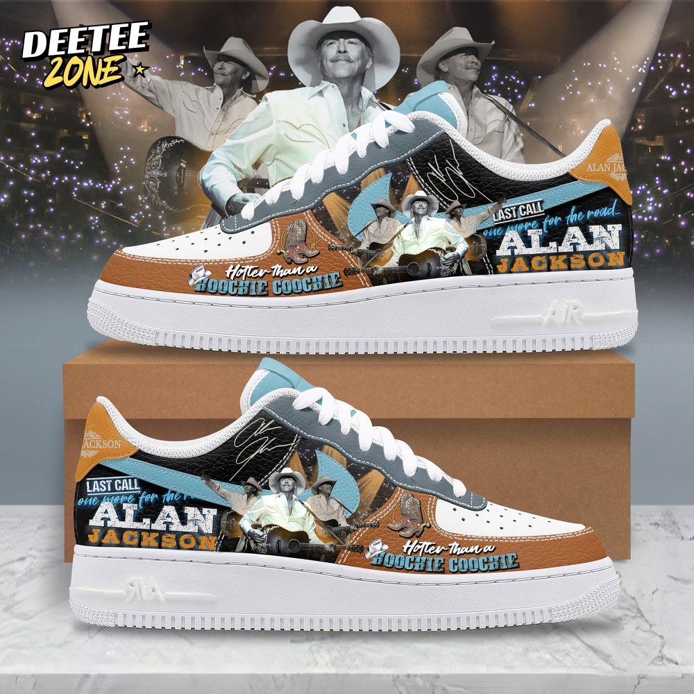 Alan Jackson Hotter Than A Hoochie Coochie Air Force 1 Sneakers Alan Jackson Hotter Than A Hoochie Coochie Air Force 1 Sneakers