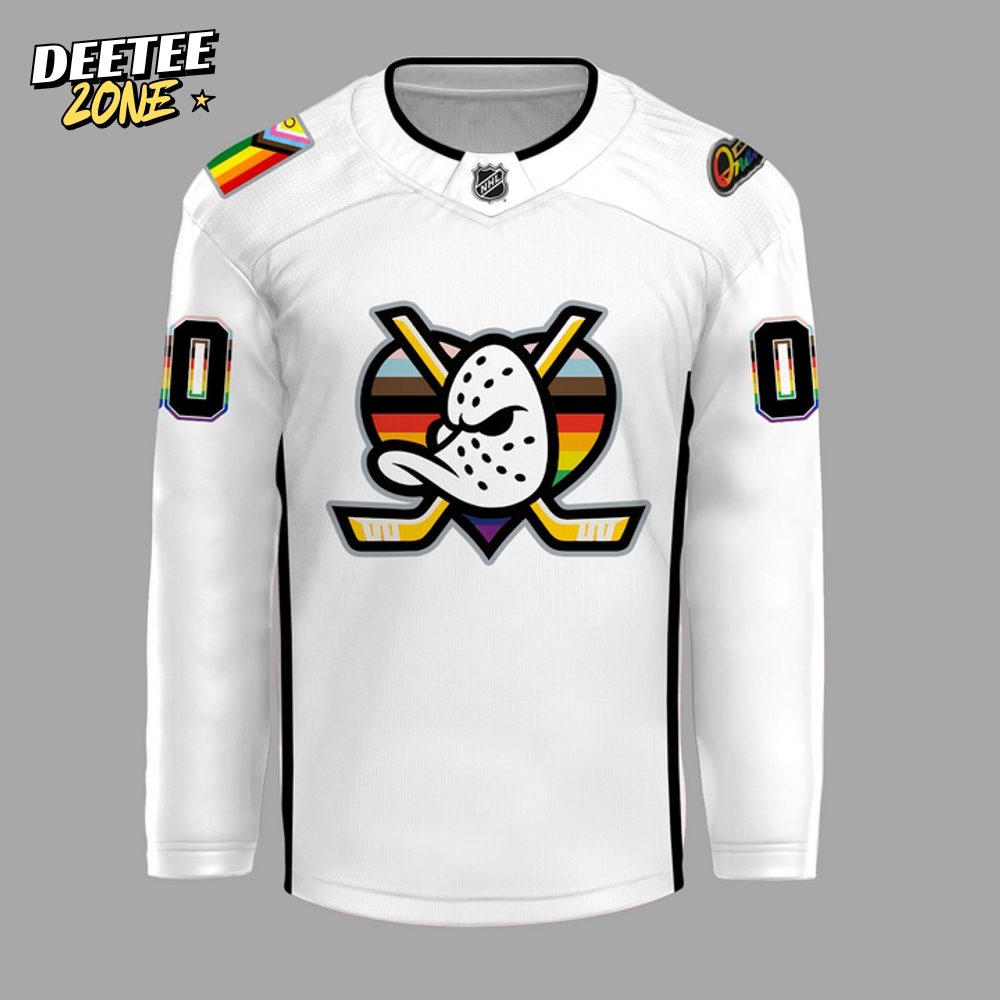 Anaheim Ducks Happy Pride Month 2025 Personalized Hockey Jersey Anaheim Ducks Happy Pride Month 2025 Personalized Hockey Jersey