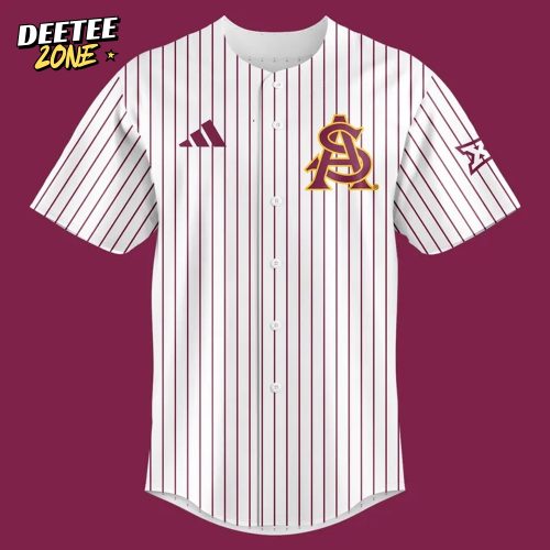 Arizona State Sun Devils x Draft Combine 2025 Stripes Baseball Jersey