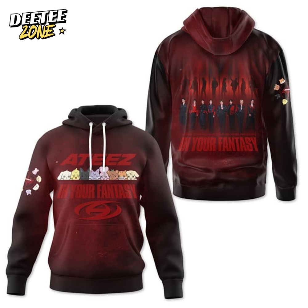 Ateez 2025 World Tour In Your Fantasy Premium Hoodie Ateez 2025 World Tour In Your Fantasy Premium Hoodie
