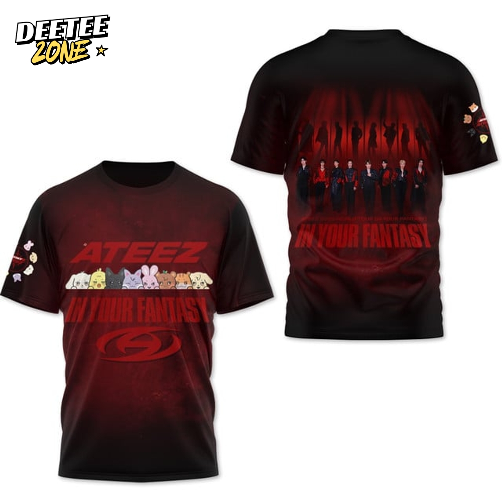 Ateez 2025 World Tour In Your Fantasy Premium Shirt Ateez 2025 World Tour In Your Fantasy Premium Shirt