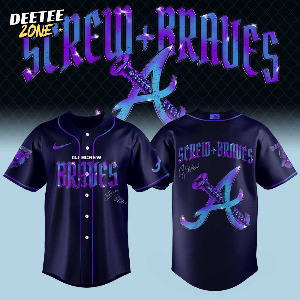 Atlanta Braves Honor All-Time DJ Screw Signature Baseball Jersey Atlanta Braves Honor All-Time DJ Screw Signature Baseball Jersey