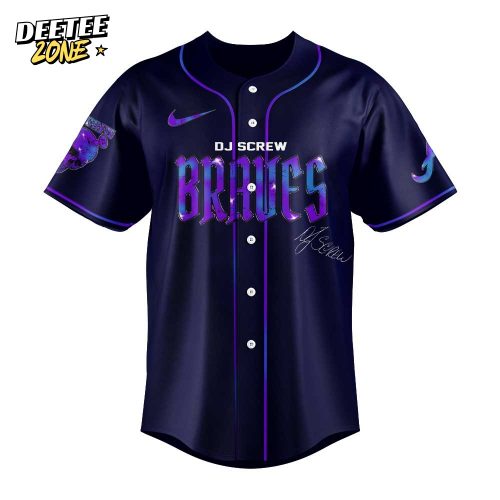Atlanta Braves Honor All-Time DJ Screw Signature Baseball Jersey