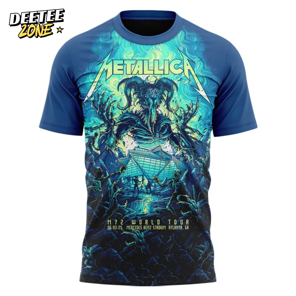 Atlanta Falcons Metallica M72 Tour at Mercedes-Benz Stadium Special Tee Atlanta Falcons Metallica M72 Tour at Mercedes-Benz Stadium Special Tee