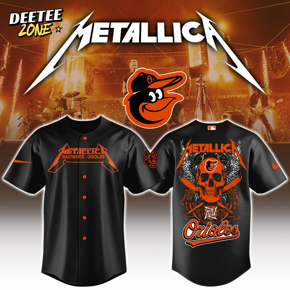 Baltimore Orioles MLB x Metallica Jersey Limited Edition Baltimore Orioles MLB x Metallica Jersey Limited Edition