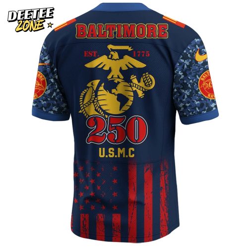 Baltimore Ravens NFL x U.S.M.C 250th Birthday Celebration Jersey