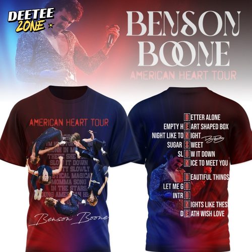 Benson Boone American Heart Tour 2025 Shirt