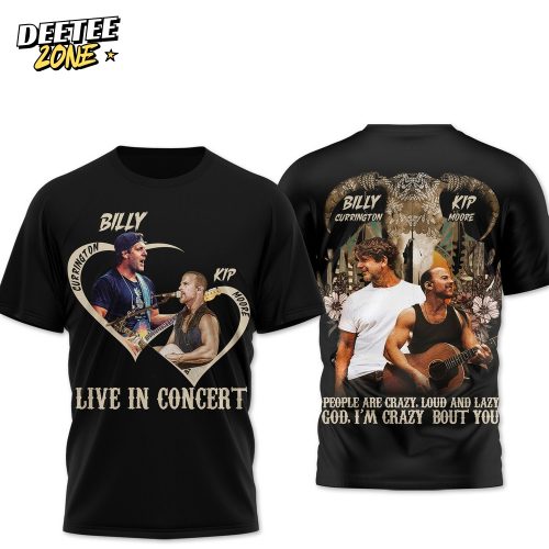 Billy Currington and Kip Moore 2025 Summer Tour Shirt