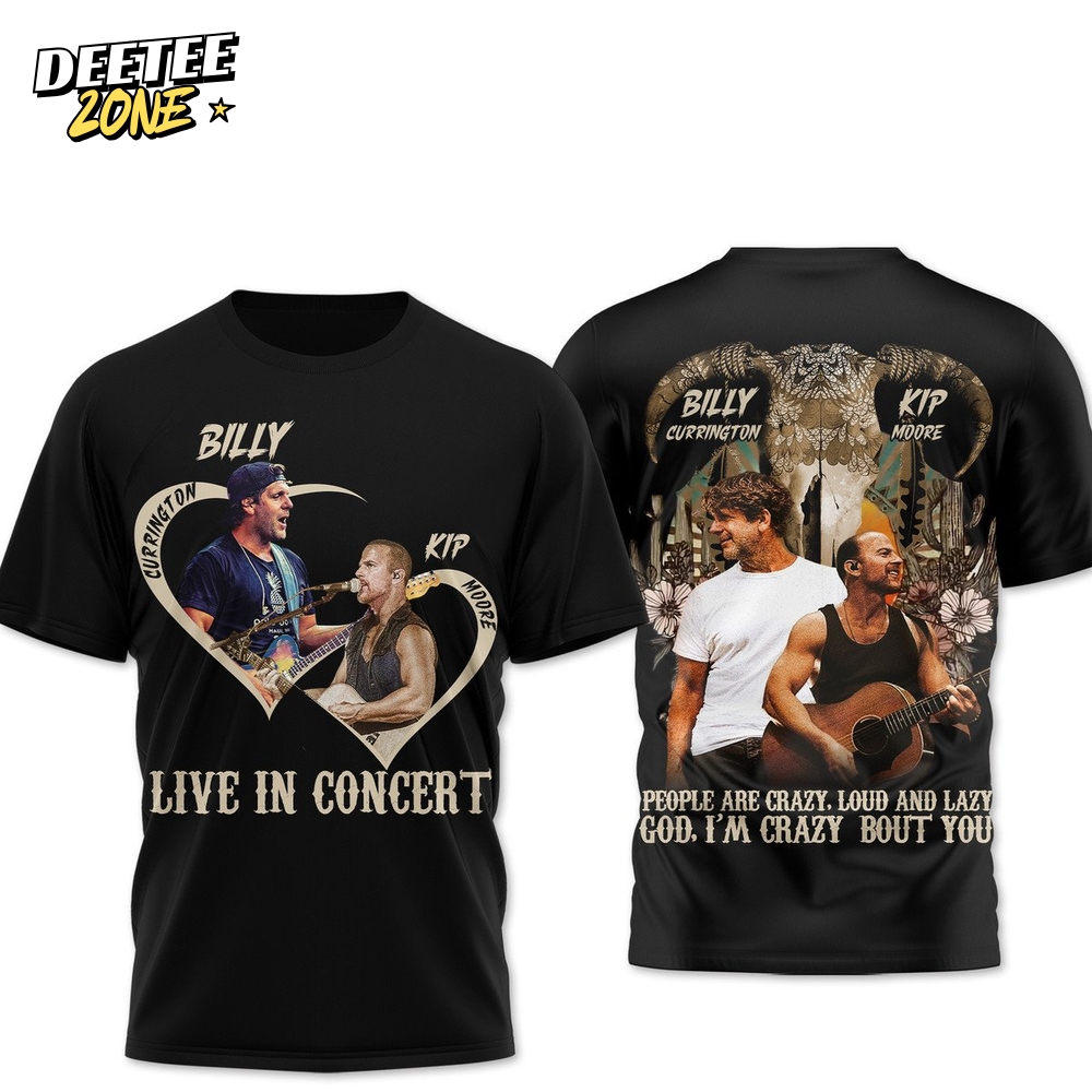 Billy Currington and Kip Moore 2025 Summer Tour Shirt Billy Currington and Kip Moore 2025 Summer Tour Shirt