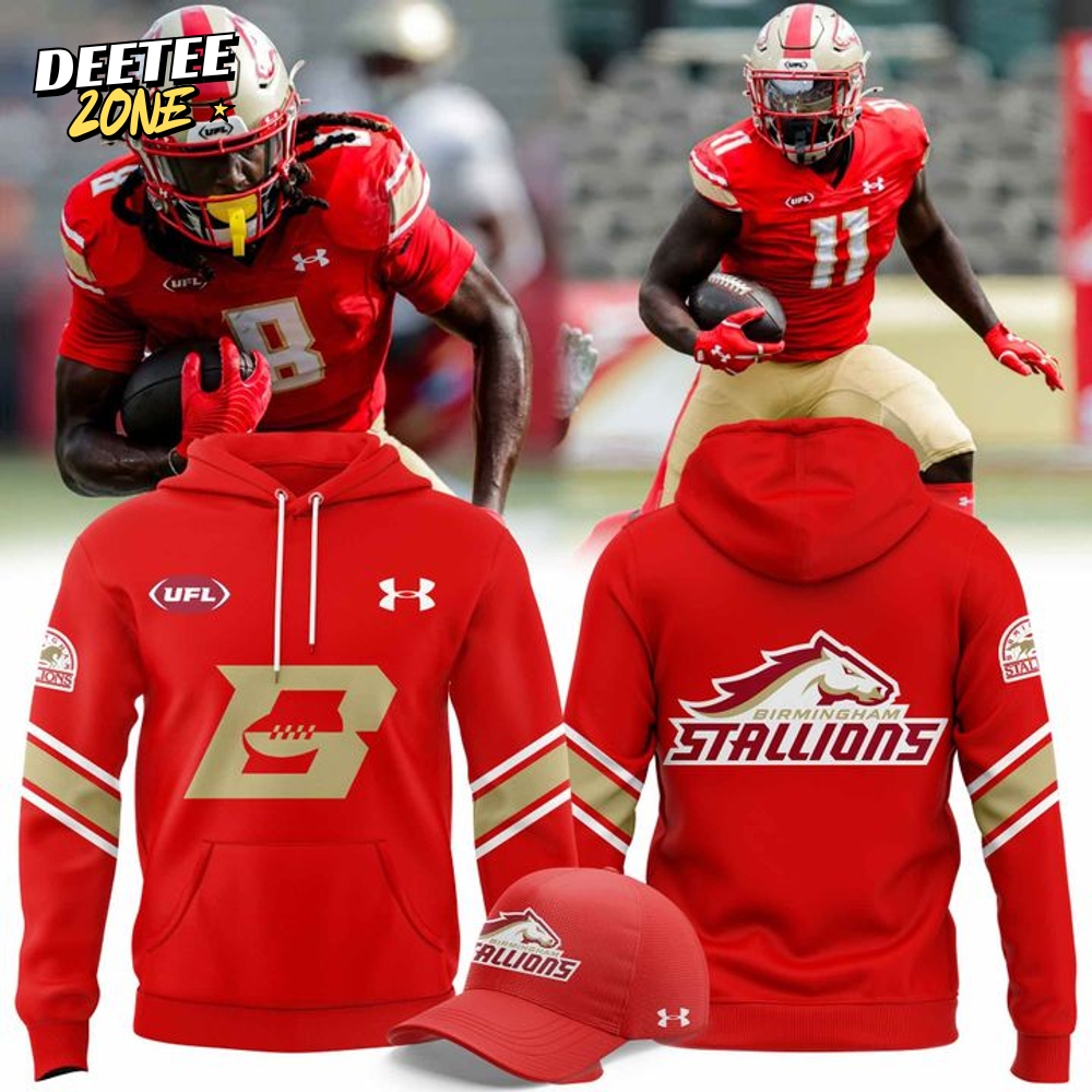 Birmingham Stallions Football Special New 2025 Red Hoodie Birmingham Stallions Football Special New 2025 Red Hoodie