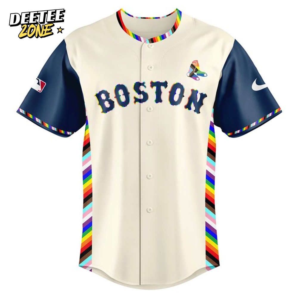 Boston Red Sox Pride Game Special Baseball Jersey Boston Red Sox Pride Game Special Baseball Jersey