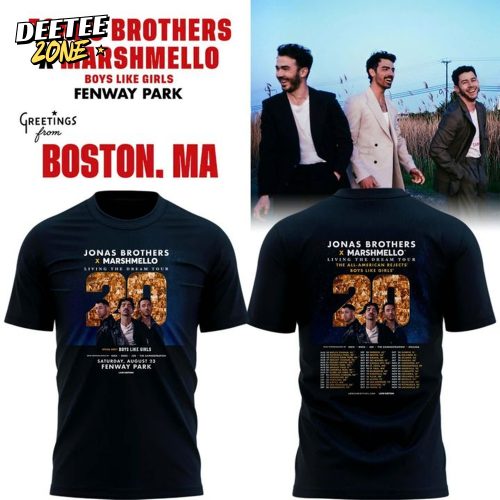 Boston Red Sox x Jonas Brothers JONAS20 “Living The Dream Tour” Special Tee