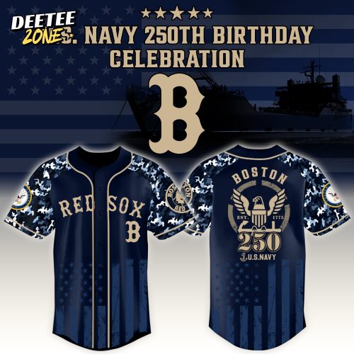 Boston Red Sox x US Navy 250th Birthday Edition 3D Baseball Jersey