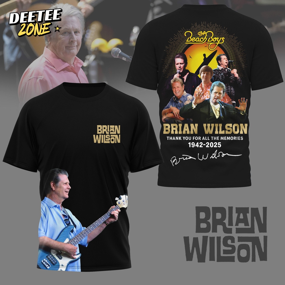 Brian Wilson The Beach Boys Thank You For All The Memories 2025 Shirt Brian Wilson The Beach Boys Thank You For All The Memories 2025 Shirt