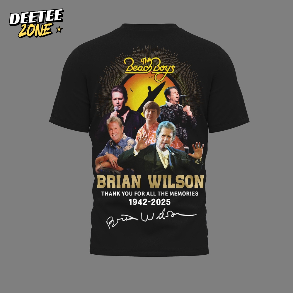 Brian Wilson The Beach Boys Thank You For All The Memories 2025 Shirt Brian Wilson The Beach Boys Thank You For All The Memories 2025 Shirt