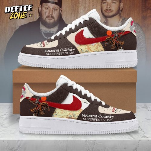 Buckeye Country Super Fest 2025 Premium Air Force 1 Sneakers