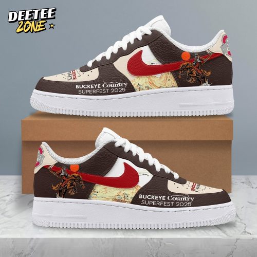 Buckeye Country Super Fest 2025 Premium Air Force 1 Sneakers