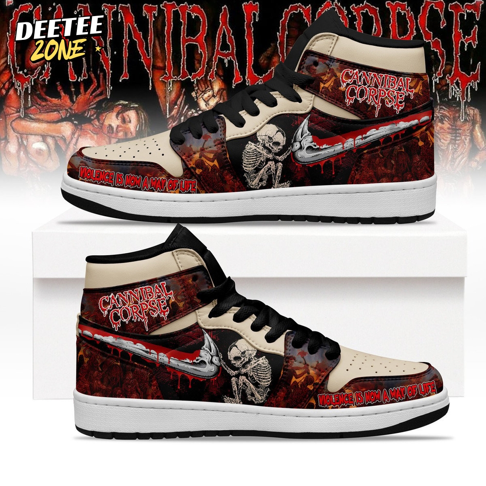 Cannibal Corpse Band North American 2025 Tour Air Jordan 1 Cannibal Corpse Band North American 2025 Tour Air Jordan 1