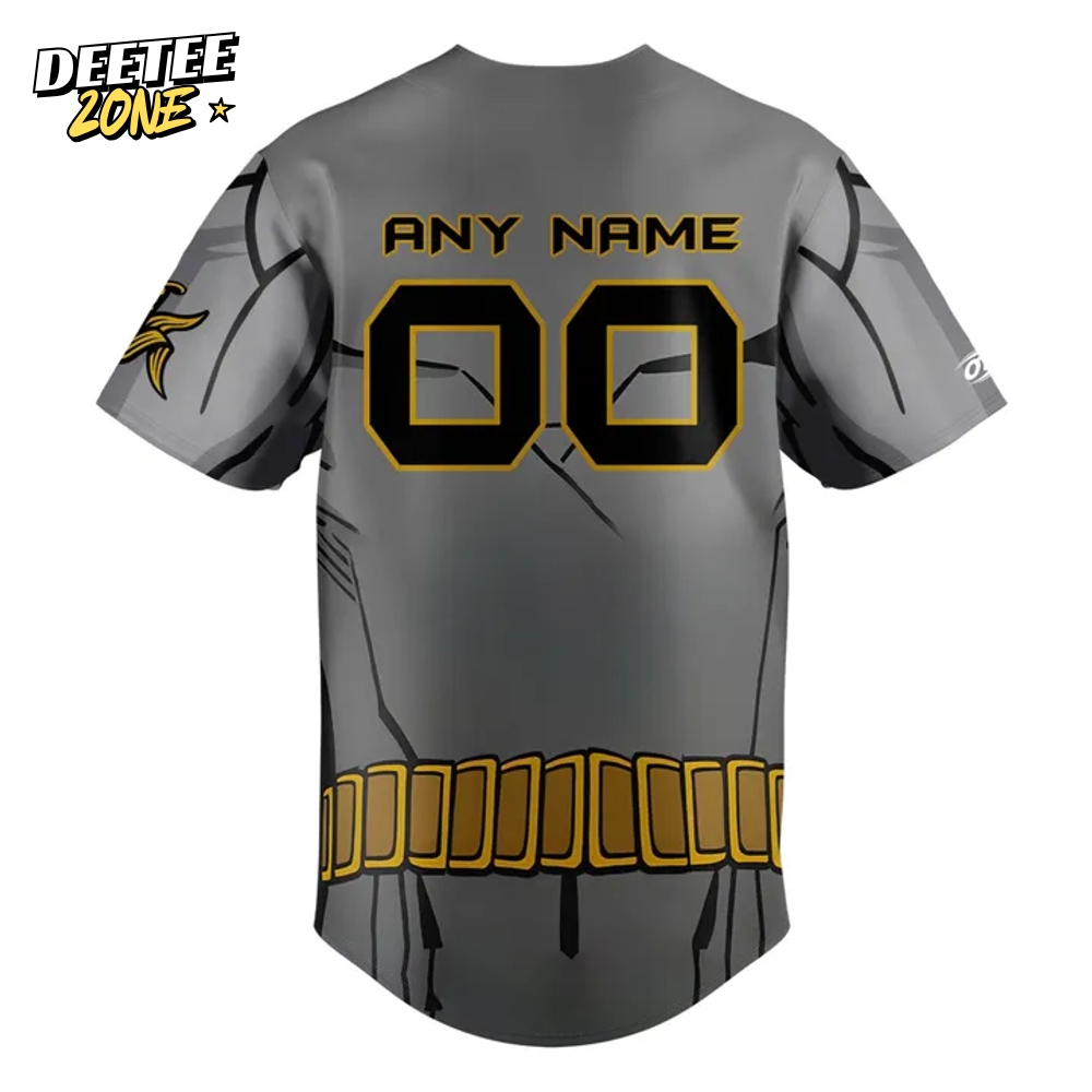 Cedar Rapids Kernels x Batman Night Personalized Baseball Jersey Cedar Rapids Kernels x Batman Night Personalized Baseball Jersey