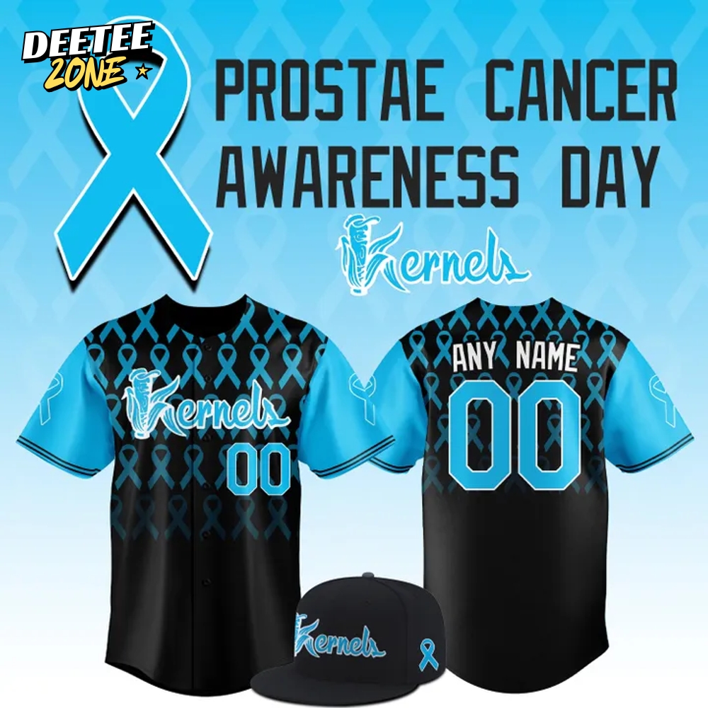 Cedar Rapids Kernels x Prostae Cancer Awareness Day Personalized Baseball Jersey Cedar Rapids Kernels x Prostae Cancer Awareness Day Personalized Baseball Jersey