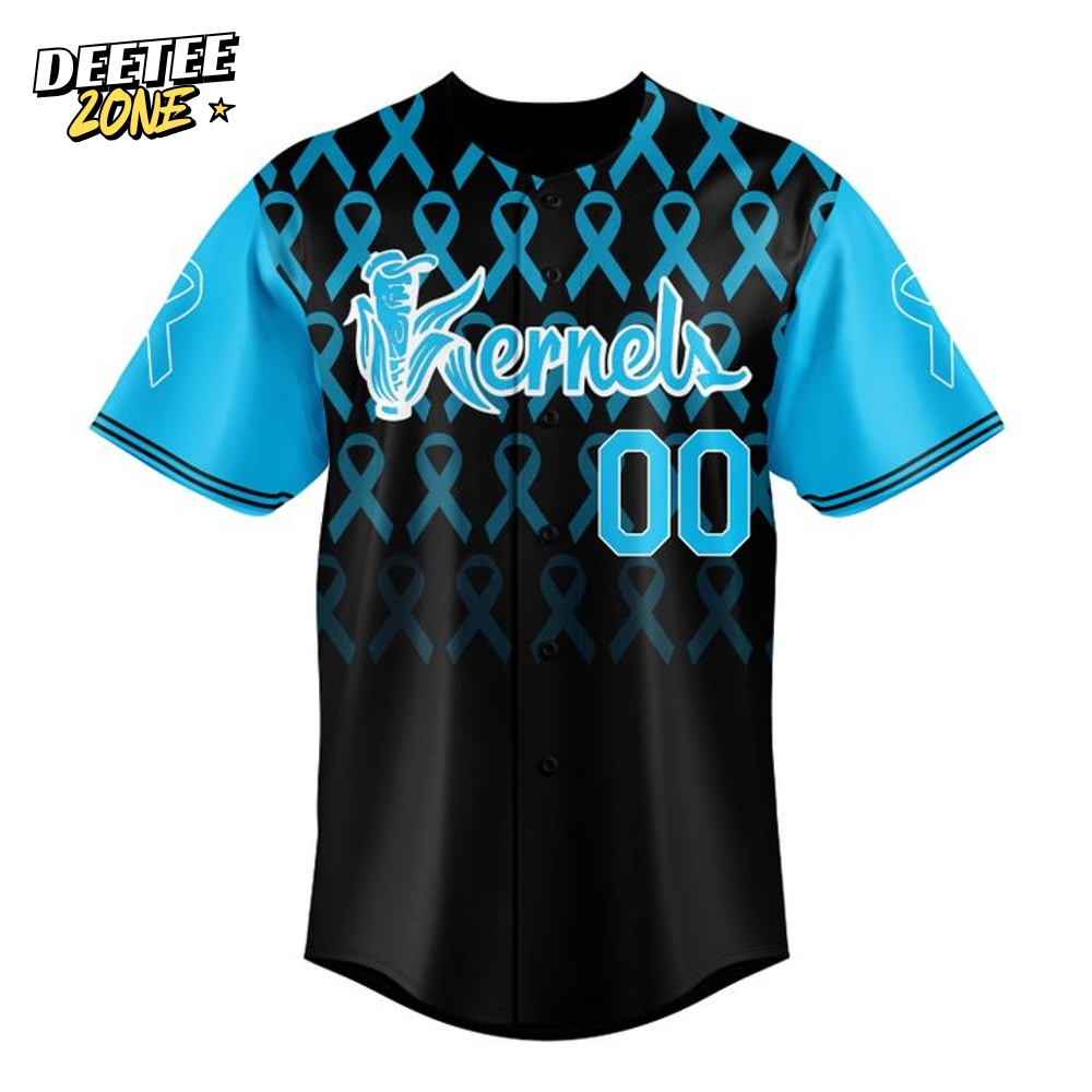Cedar Rapids Kernels x Prostae Cancer Awareness Day Personalized Baseball Jersey Cedar Rapids Kernels x Prostae Cancer Awareness Day Personalized Baseball Jersey