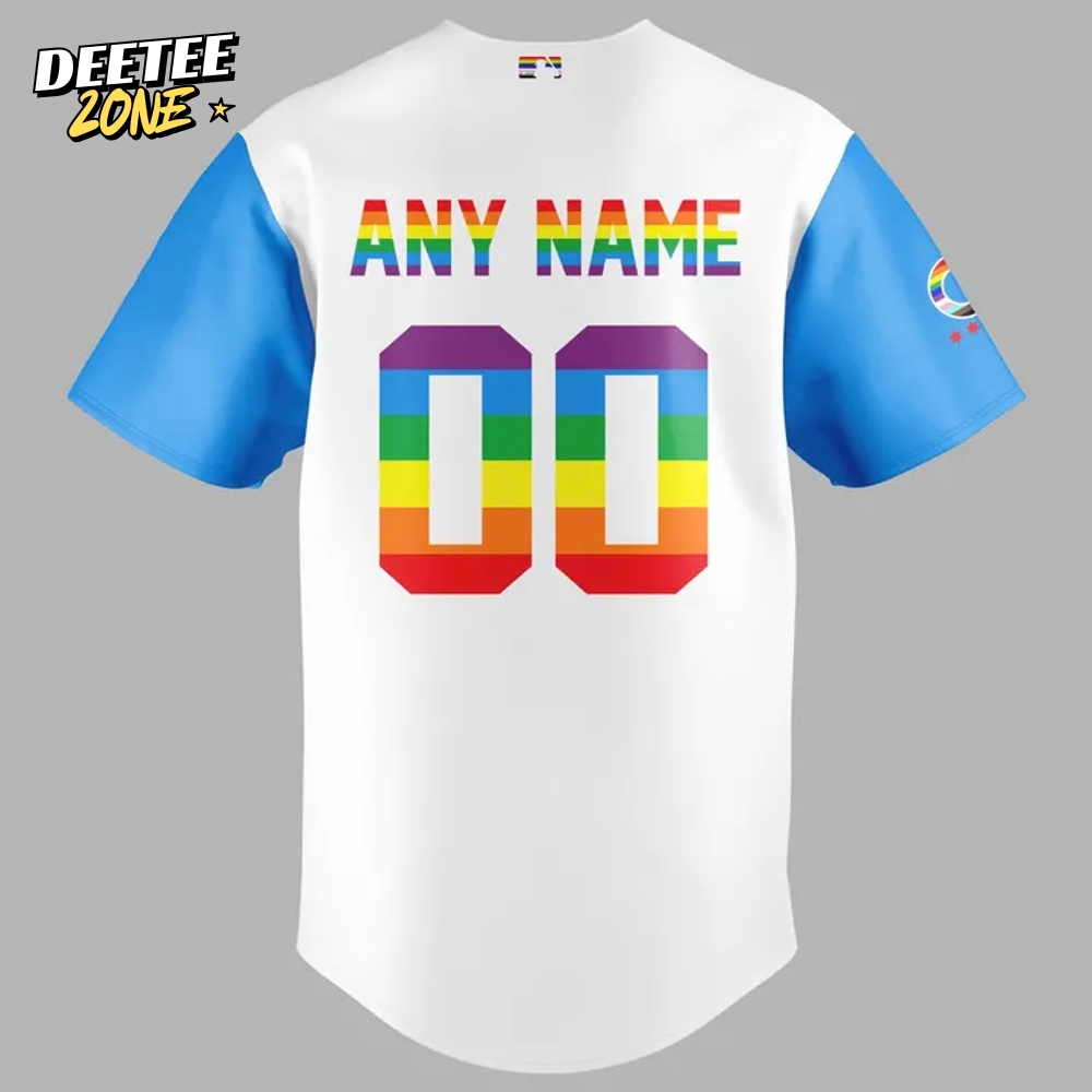Chicago Cubs x Pride 25 Custom Baseball Jersey Chicago Cubs x Pride 25 Custom Baseball Jersey