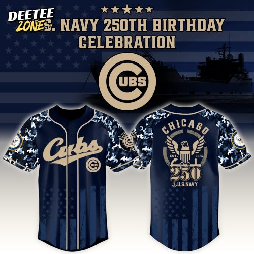 Chicago Cubs x US Navy 250th Birthday Edition 3D Baseball Jersey