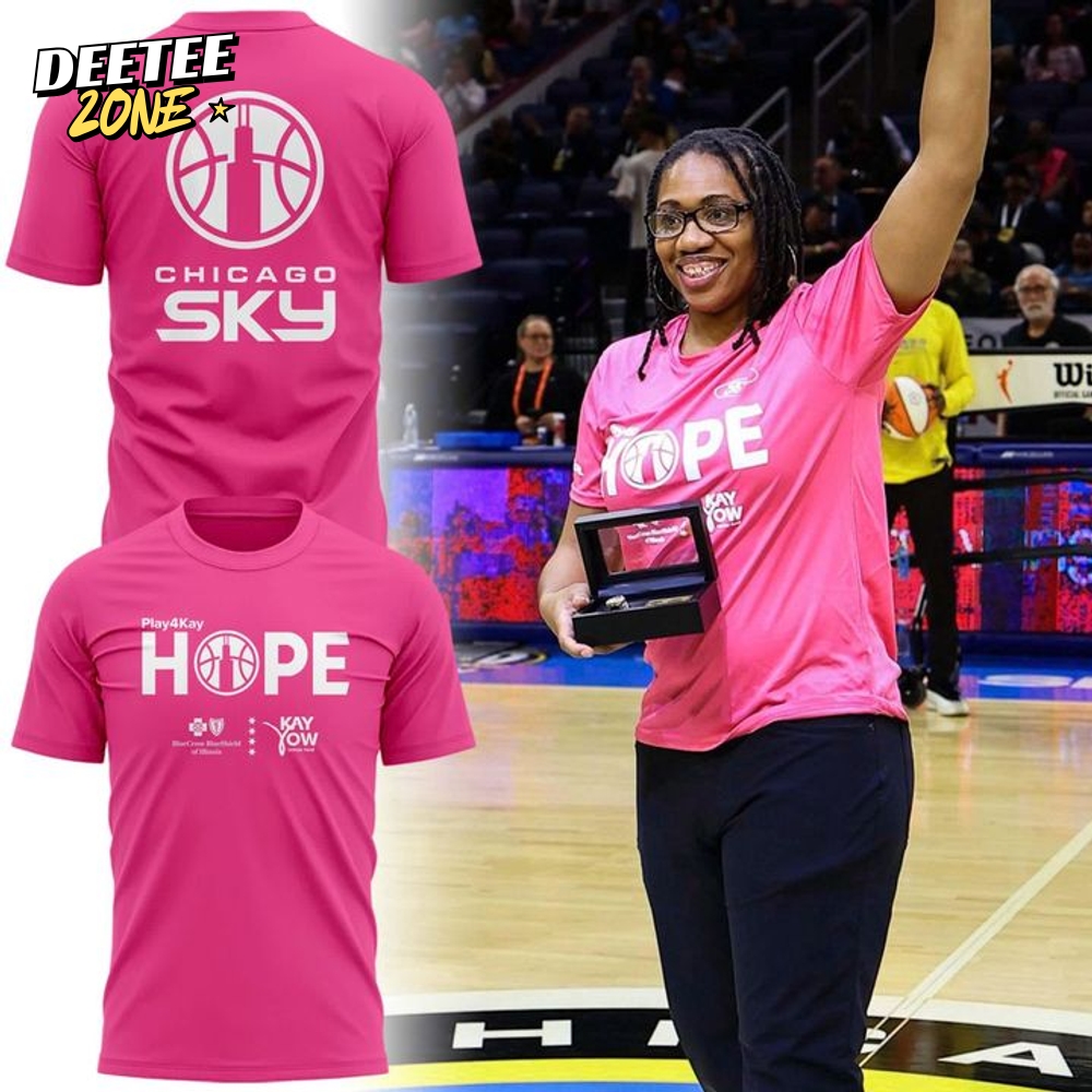 Chicago Sky Play4Kay Hope Women's Cancer Pink Tee Chicago Sky Play4Kay Hope Women's Cancer Pink Tee