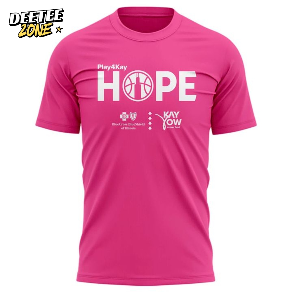 Chicago Sky Play4Kay Hope Women's Cancer Pink Tee Chicago Sky Play4Kay Hope Women's Cancer Pink Tee